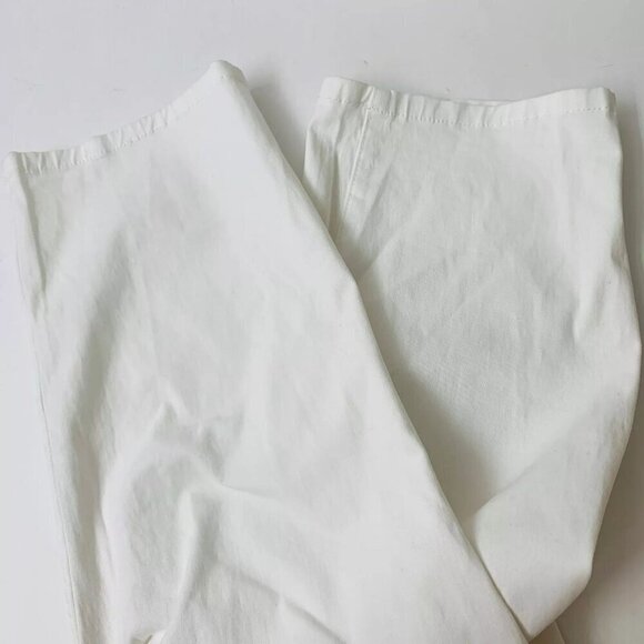 Charter Club Plus Bristol Natural Waist Slimming Fit Cropped Jeans 16W White - Picture 6 of 10